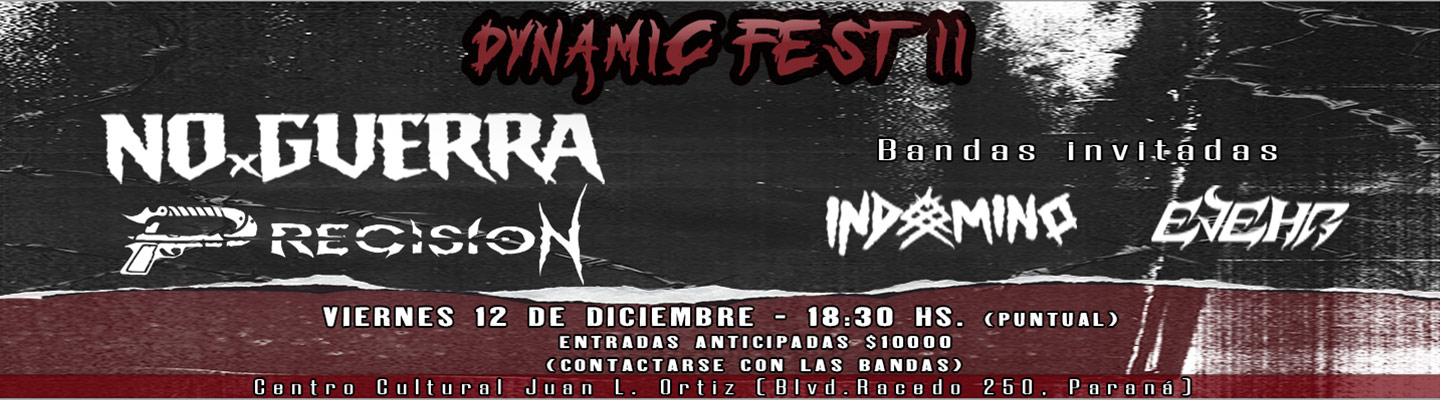 Dynamic Fest ll - centro cultural JUAN L ORTIZ, 12 de diciembre, 2025